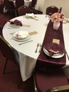 tableclothsfactory.com 12x108 Burgundy Satin Table Runner Review
