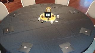 tableclothsfactory.com 72 x 72 Gold Seamless Satin Square Tablecloth Overlay Review