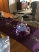 tableclothsfactory.com 12x108 Eggplant Satin Table Runner Review