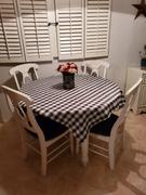 tableclothsfactory.com Buffalo Plaid Tablecloth | 60x102 Rectangular | White/Black | Checkered Polyester Linen Tablecloth Review