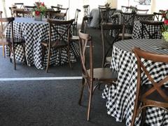 tableclothsfactory.com Buffalo Plaid Tablecloth | 90x156 Rectangular | White/Black | Checkered Polyester Linen Tablecloth Review