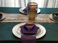 tableclothsfactory.com 5 Pack | Purple Seamless Satin Cloth Dinner Napkins, Wrinkle Resistant | 20x20 Review