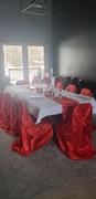 tableclothsfactory.com Red Universal Satin Chair Covers Review
