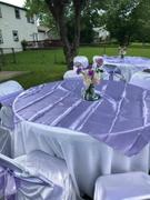 tableclothsfactory.com 90 | Lavender Satin Overlay | Seamless Square Table Overlays Review