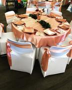 tableclothsfactory.com 72 x 72 Dusty Rose Seamless Satin Square Tablecloth Overlay Review