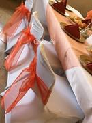 tableclothsfactory.com 60'' | Orange Square Sheer Organza Table Overlays Review