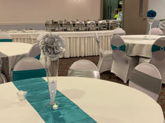 tableclothsfactory.com 12x108 Silver Satin Table Runner Review