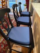 tableclothsfactory.com 2 Thick Navy Blue Chiavari Chair Pad, Memory Foam Seat Cushion With Ties and Removable Cover Review