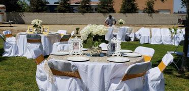tableclothsfactory.com White Polyester Lifetime Folding Chair Covers, Durable Reusable Chair Covers Review