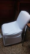 tableclothsfactory.com White Stretch Scuba Chair Cover Review