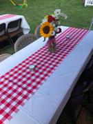 tableclothsfactory.com Buffalo Plaid Table Runner | Red / White | Gingham Polyester Checkered Table Runner Review