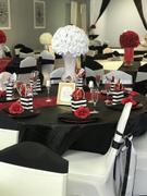 tableclothsfactory.com 16 Black Rosette Chiavari Chair Caps Cover Review
