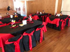 tableclothsfactory.com Black Polyester Folding Round Chair Covers Review