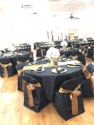 tableclothsfactory.com Black Polyester Folding Round Chair Covers Review