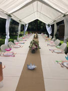 tableclothsfactory.com Ivory Polyester Folding Flat Chair Covers, Reusable or 1x Use Stain Resistant Chair Covers Review