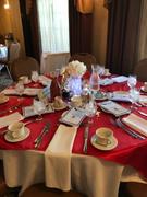 tableclothsfactory.com 60x 60 Red Seamless Satin Square Tablecloth Overlay Review