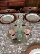 tableclothsfactory.com 6 Pack Beaded Blush/Rose Gold Acrylic Plastic Charger Plates Tabletop Decor - 13 Round Review