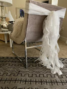 tableclothsfactory.com Champagne Chiffon Curly Chair Sash Review