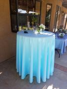 tableclothsfactory.com 120 Blue Polyester Round Tablecloth Review