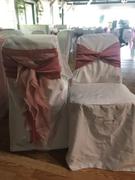 tableclothsfactory.com Dusty Rose Chiffon Curly Chair Sash Review