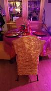 tableclothsfactory.com Gold Satin Rosette Stretch Banquet Spandex Chair Cover Review