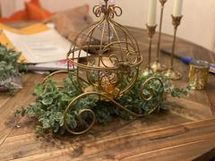 tableclothsfactory.com 11 Gold Cinderella Carriage Card Display Candle Holder Review