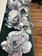 tableclothsfactory.com 4 Pack 12 Large Silver Real Touch Artificial Foam Craft Roses Review