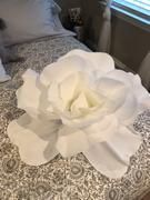 tableclothsfactory.com 2 Pack 24 Large White Real Touch Artificial Foam Craft Roses Review