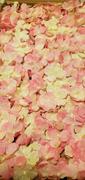 tableclothsfactory.com 11 Sq Ft | 4 Panels UV Protected Pink | Cream Hydrangea Flower Wall Panel Review