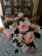 tableclothsfactory.com 5 Heads | 11 Tall Dual Tone Artificial Bush Peony Bouquet - Blush|Pink Review
