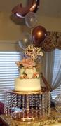 tableclothsfactory.com 8 Tall Blush|Rose Gold Cake Stand | Cupcake Stand With 36 Acrylic Crystal Chains Review