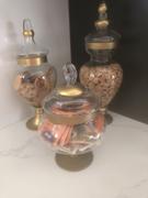 tableclothsfactory.com Set of 3 Gold Trimmed Glass Apothecary Candy Jars With Lids -10/14/16 Review