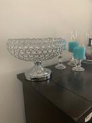 tableclothsfactory.com 9 Silver Acrylic 300 Crystal Beaded Bowl Pedestal Vase Review