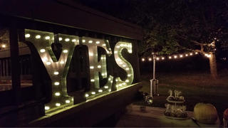 tableclothsfactory.com 20 | Vintage Metal Marquee Letter Lights Cordless With 16 Warm White LED - S Review