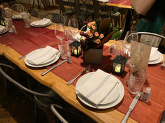 tableclothsfactory.com 6FT | Fuchsia Premium Chiffon Table Runner Review