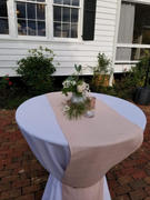 tableclothsfactory.com 14x108 Blush | Rose Gold Rustic Burlap Table Runner Review