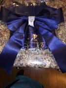 tableclothsfactory.com 5 Pack | Navy Blue | Reversible Chair Sashes with Buckle | Double Sided Pre-tied Bow Tie Chair Bands | Satin & Faux Leather Review