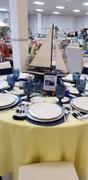 tableclothsfactory.com 12 x 108 | Navy & White | Stripe Satin Table Runners Review