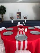 tableclothsfactory.com 12 x 108 | Red & White | Stripe Satin Table Runners Review