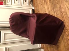 tableclothsfactory.com Burgundy Polyester Folding Round Chair Covers, Reusable or 1x Use Stain Resistant Chair Covers Review