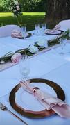 tableclothsfactory.com 5 Pack | Hunter Emerald Green Premium Sheen Finish Velvet Cloth Dinner Napkins - 20x20 Review