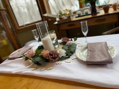 tableclothsfactory.com 5 Pack | Dusty Rose Premium Sheen Finish Velvet Cloth Dinner Napkins | 20x20 Review