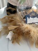 tableclothsfactory.com 39 Gold Real Turkey Feather Fringe Trims With Satin Ribbon Tape Review