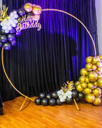 tableclothsfactory.com 7.5ft Heavy Duty Gold Metal Round Wedding Arch Photo Backdrop Stand Review