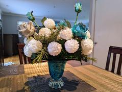 tableclothsfactory.com 4 Bushes | 16 Ivory Artificial Silk Chrysanthemum Flowers | 28 Artificial Mums Review