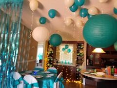 tableclothsfactory.com Set of 8 | Turquoise Assorted Chinese Lanterns | Hanging Paper Lanterns With Metal Frame -  6 | 8 | 10 | 14 Review