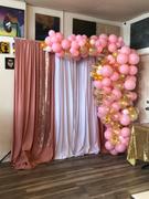 tableclothsfactory.com Pack of 2 | 5FTx10FT Dusty Rose Fire Retardant Polyester Curtain Panel Backdrops With Rod Pockets Review
