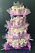 tableclothsfactory.com 2 Blush/Rose Gold Metal Princess Crown Cake Topper Wedding Cake Decor Review