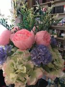 tableclothsfactory.com 10 Tall | 5 Heads Artificial Pink Silk Peonies, Peony Flower Bouquet Review