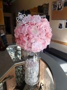 tableclothsfactory.com 4 Pack 7 Blush | Rose Gold Silk Hydrangea Kissing Flower Balls Review